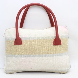 Modetasche, Trendtasche, türkische Tasche, handgemachte Tasche Boho, anatolische Kelimtasche aus Wolle und Leder, 10x14 ""Tasche, Taschen, Einzigartige Tasche, Handtasche, 0022