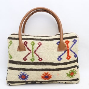 Einzigartige Kelim Tasche, Handgefertigte Tasche, Geometrisches Desihn handgemachte Kelim Tasche, 10x14 "Tasche, Einzigartige Tasche, Handtasche, Modetasche, Trend Taschen, 0048