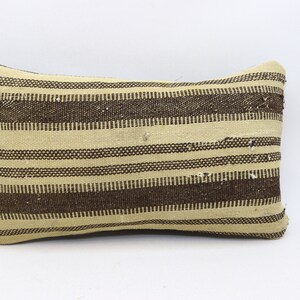Aztec kilim pillow, Ottoman decorative pillow, Tribal kilim pillow, Turkish pillow, Euro sham kilim pillow, 12x20 inches pillow cover 0395