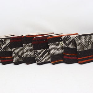 Make-up Tasche 8 Stück Kelim Geldbörse, türkische Kelim Brieftasche, authentische 200x300 Geldbörse, Vintage Geldbörse, Damen Geldbörse, Münzbeutel, handgefertigte Geldbörse, 0009