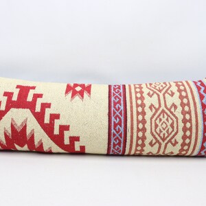 Turkish kilim pillow cover, Handmade lumbar pillow, Tribal pillow, Anatolian pillow, Natural wool pillow, 12x36 inches pillow cover 0083