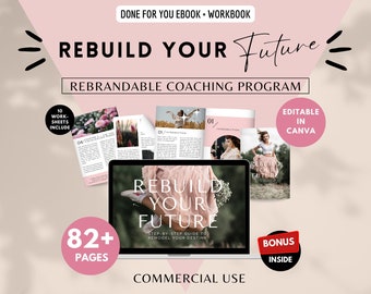 Done For You:Rebuild Your Future eBook+Workbook -Brandable Coaching Program|PLR Guide for Life Coach,Career Coach,Personal Development Coach