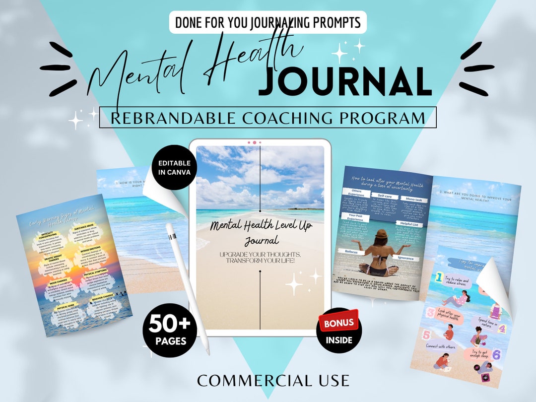 Mental Health Journal : Done for You Journal Prompt | Brandable ...