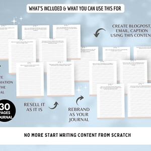 Anxiety Stress Journal : Done for You Journal Prompt | Brandable ...
