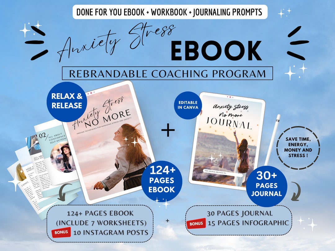 Visual Reference: Anxiety Stress Ebook Journal Plr Done For You