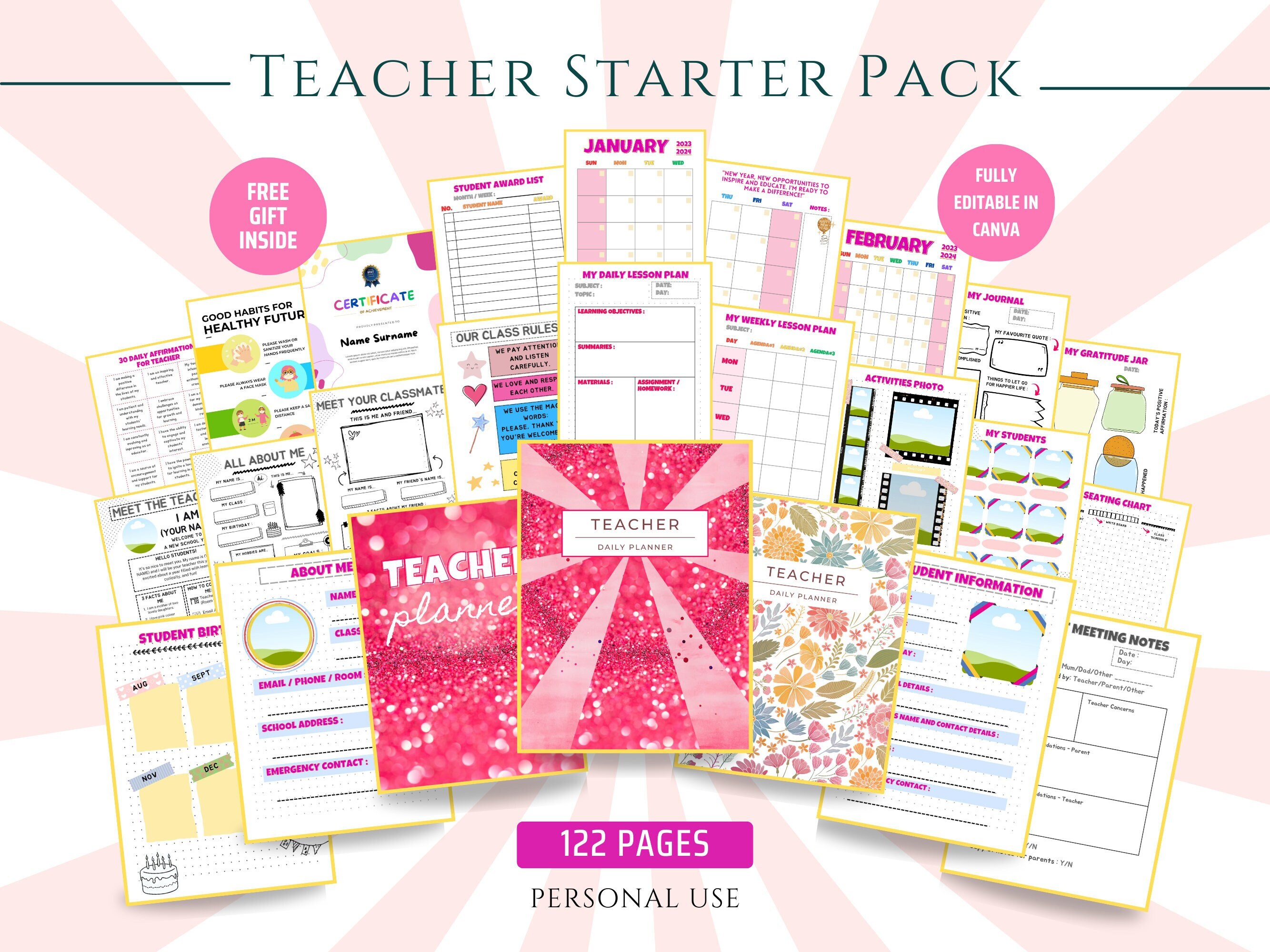 teacher-starter-pack-teacher-planner-and-record-book-for-etsy