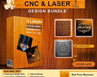 500,000+ Laser Cut & CNC Files (svg, dxf, ai), Commercial Use