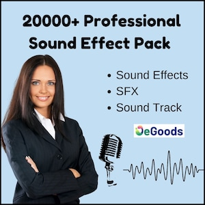 20000+ PROFESSIONAL SOUND EFFECT Pack, Royalty-Free Sound Effects,  SFx, Sound Track