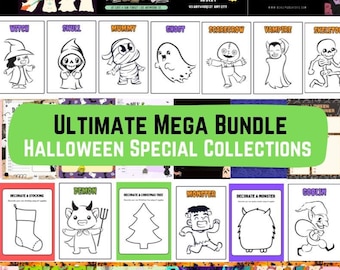 HALLOWEEN Special Collections Ultimate Bundle | Editable in Canva | Instant Download