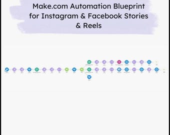 MAKE.com Instagram & Facebook REELS AUTOMATION Blueprint (Digital Download)