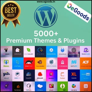 5000+ WORPRESS THEMES & PLUGINS Bundle, Website Design Templates