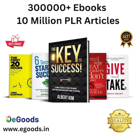PLR EBOOK BUNDLE - 10 Million Ebooks on Health, Finance, and Self-Improvement
