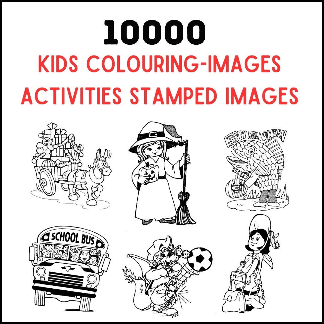 10000 KIDS COLOURING PAGES A B - Il 1080xN.5898726552 G6m3 
