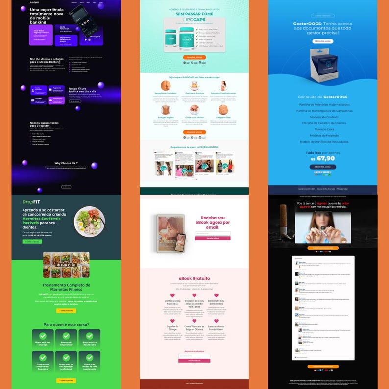 Customizable landing pages for a unique and professional online presence
