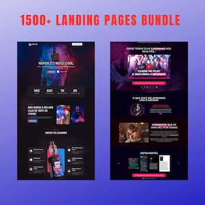 1500+ landing pages bundle for stunning and effective web design
