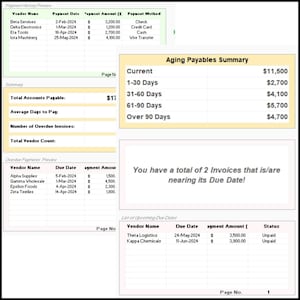 Ledger and journal Excel sheets