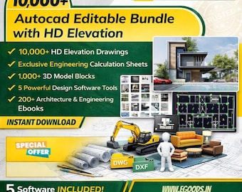 10000+ AUTOCAD Files, 1,000+ 3D Models, 5 Powerful Software Tools