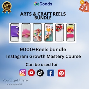 ART & CRAFT REELS Bundle, 9000 Trendy Supplies for Viral Videos on Instagram and TikTok