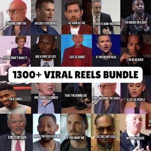 Ultimate VIRAL REELS BUNDLE,  Boost Your Social Media Engagement, Viral Video Templates for Instagram, TikTok, YouTube