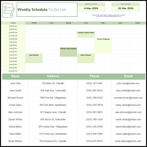 EXCEL TASK TRACKER Templates: To-do List, Daily Planner - Etsy