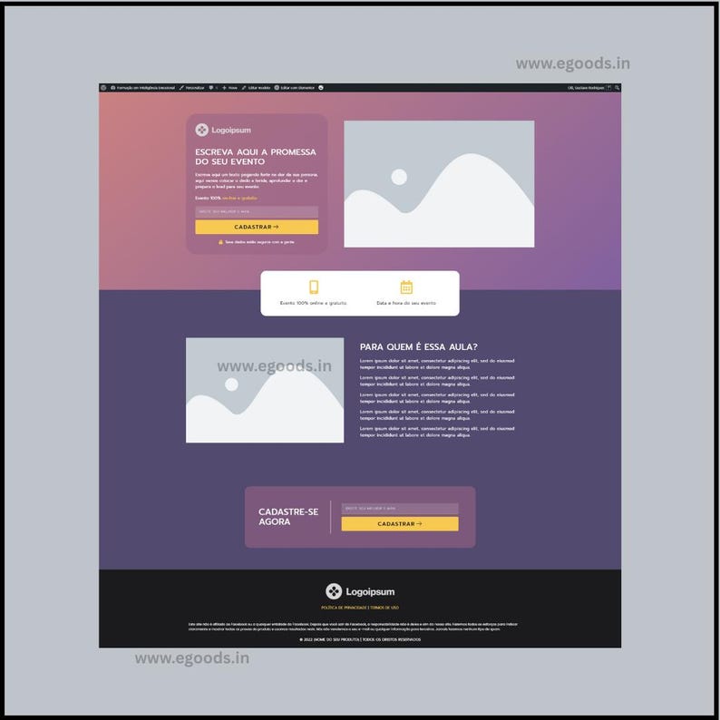 Modern website landing page TOGEL 4D