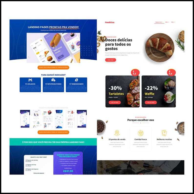 Ultimate landing pages bundle with over 1500 options for designers and developers