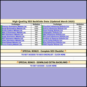 Baza danych linków zwrotnych SEO 2025 – ponad 10 000 zweryfikowanych linków