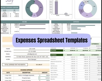 INCOME EXPENSE TRACKER Templates, Sales Analysis Spreadsheets, Easy Budget Management Tools
