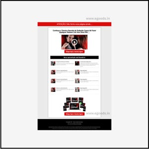 Creative landing pages for websites