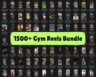 1500+ Fitness GYM REELS Bundle: Social Media Content (Digital Download)