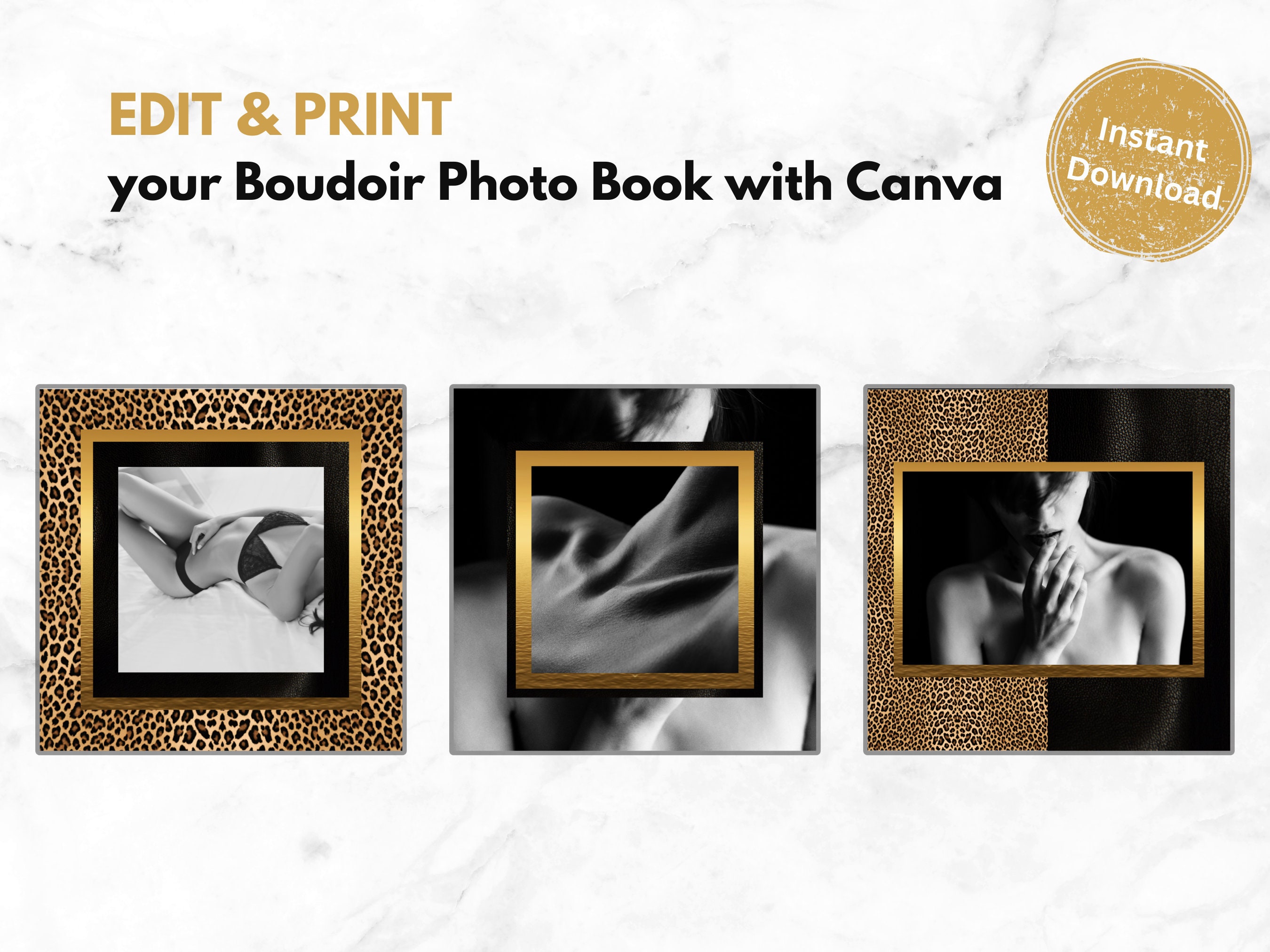 Boudoir Photo Album Boudoir Photo Book Photo Album Template for Canva  Printable Photo Book Ebook Template Instant Download 