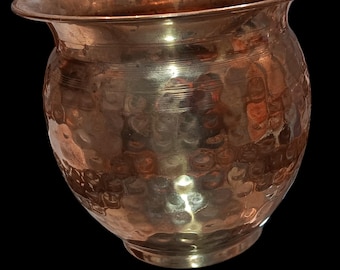 Vintage Solid Brass Kalash India Temple Ritual Water Pot Pooja