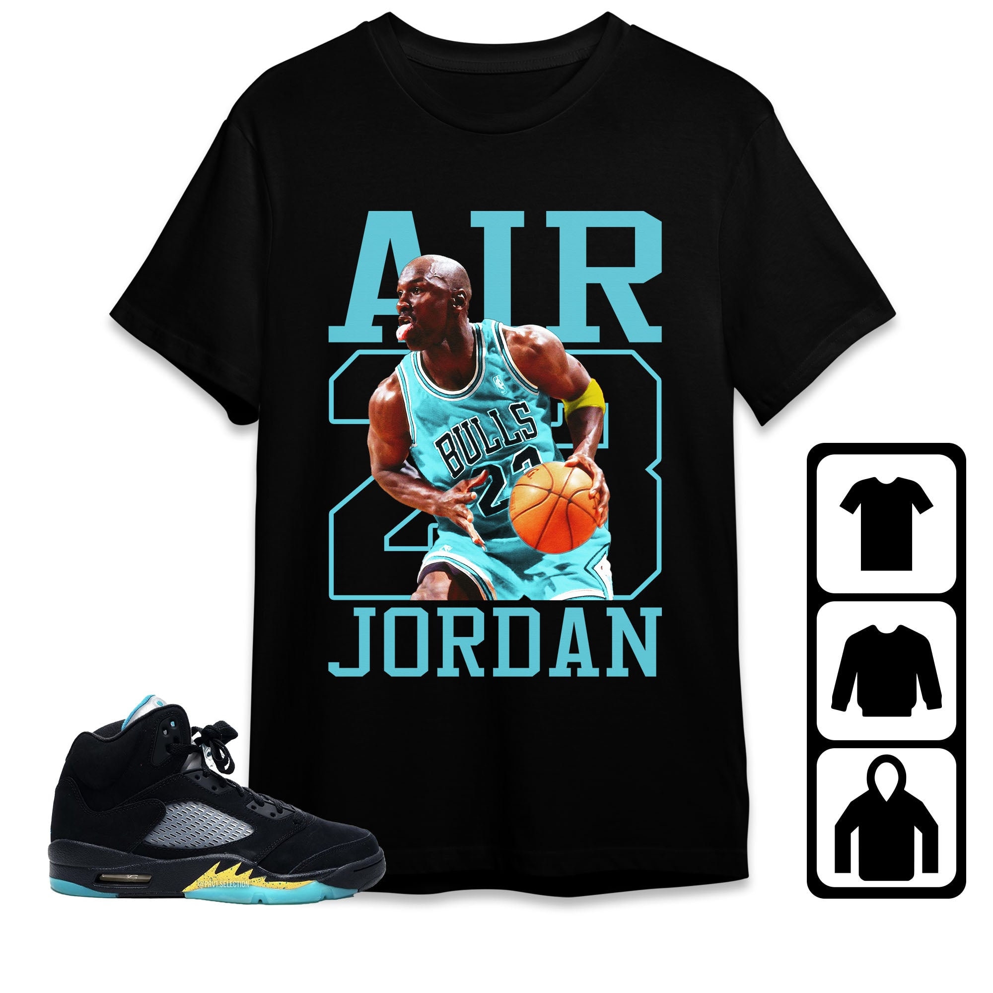 Discover Jordan 5 Aqua Unisex T-Shirt