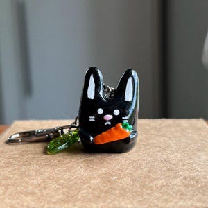 Bunny Bag Charm Keychain Rabbit