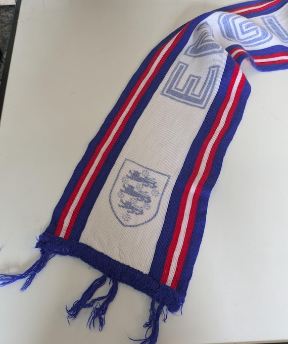 Vintage 1970's England Football Team Scarf. Pure Retro - Etsy