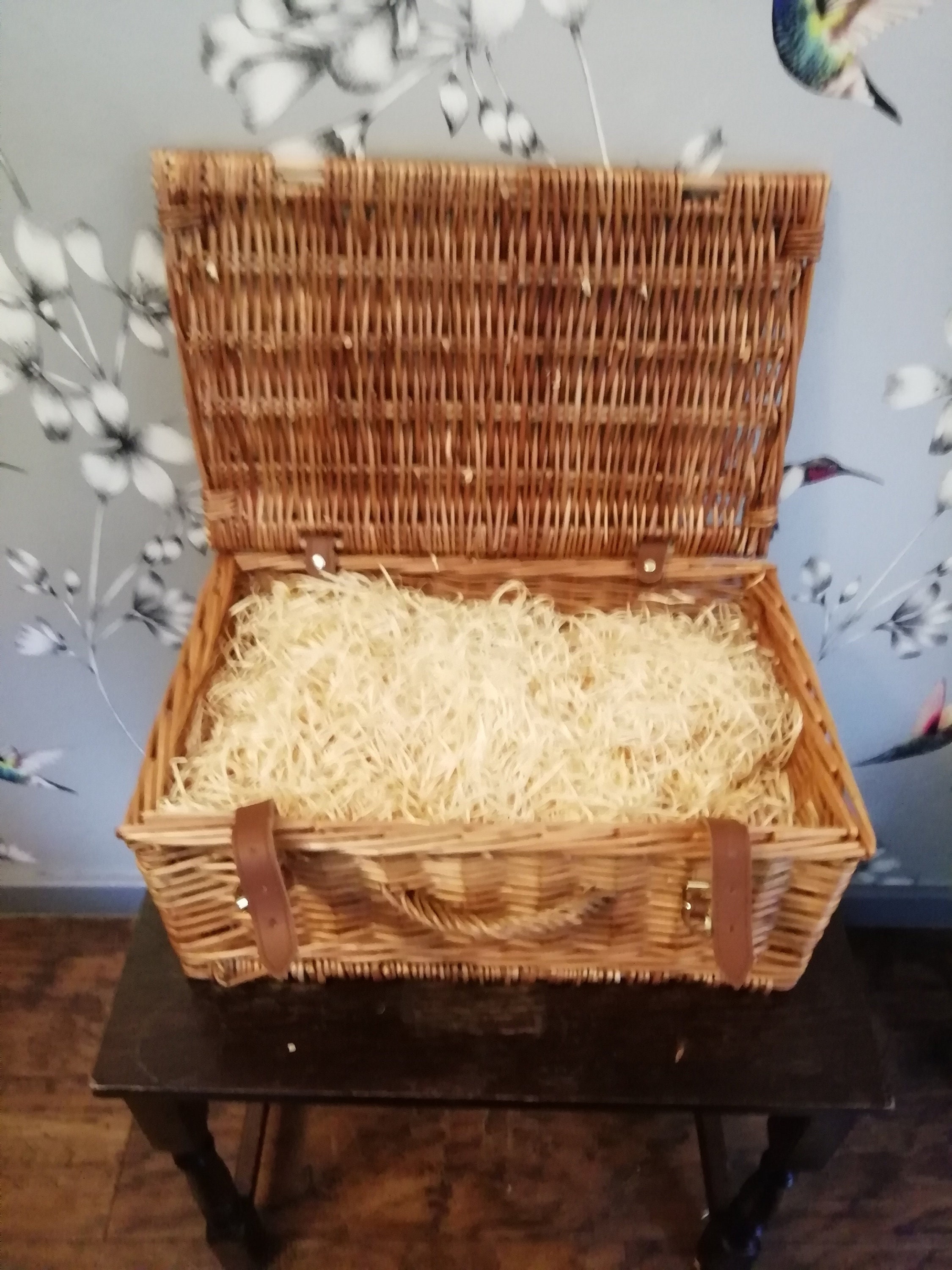 Fortnum & Mason Empty Wicker Hamper Basket 43CM Long X 20CM Etsy