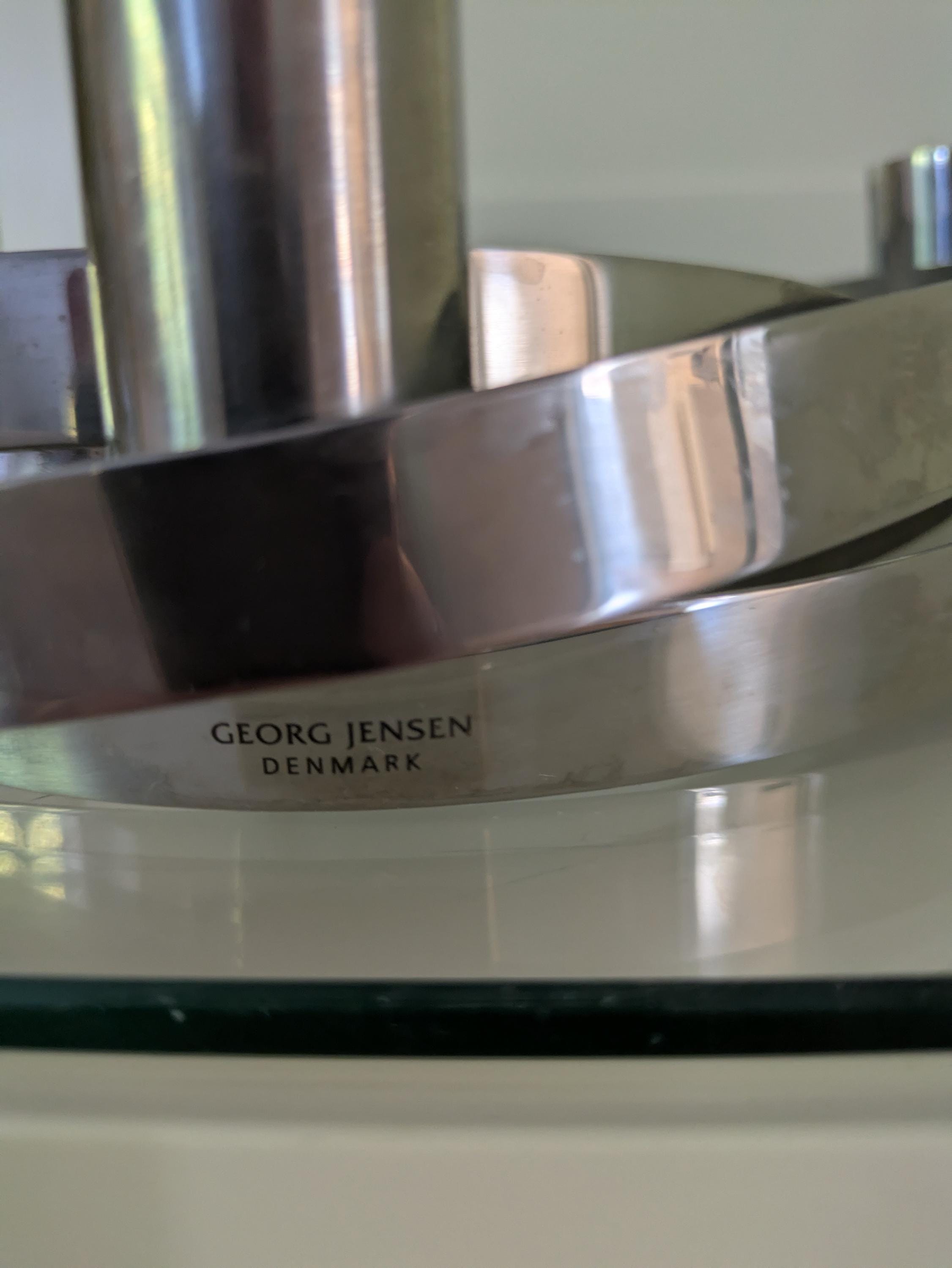 ヴィンテージのジョージ ジェンセン キャンドルホルダー。キャンドル 4