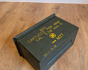 Decorazioni Scatola Munizioni Nero Giallo Adesivi Decalcomania Per Scatole Munizioni 5,56 NATO - Confezione Da 2, Nero Con Testo Giallo Decalcomanie Munizioni