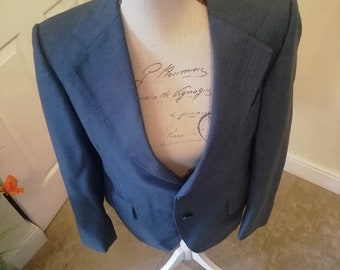 Classic Suit Blue Virgin Wool