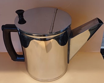 Vintage Burshaw Ashley 4 pint Stainless steel Tea Pot, lovely condition