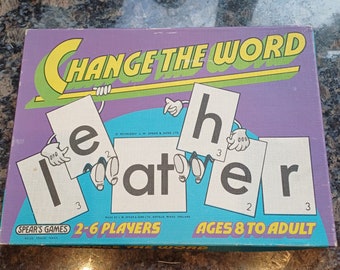 Retro Change The Word Board Game by Spears Games 1974. Complete.