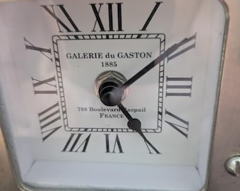 Vintage Metal Mantel Clock by 