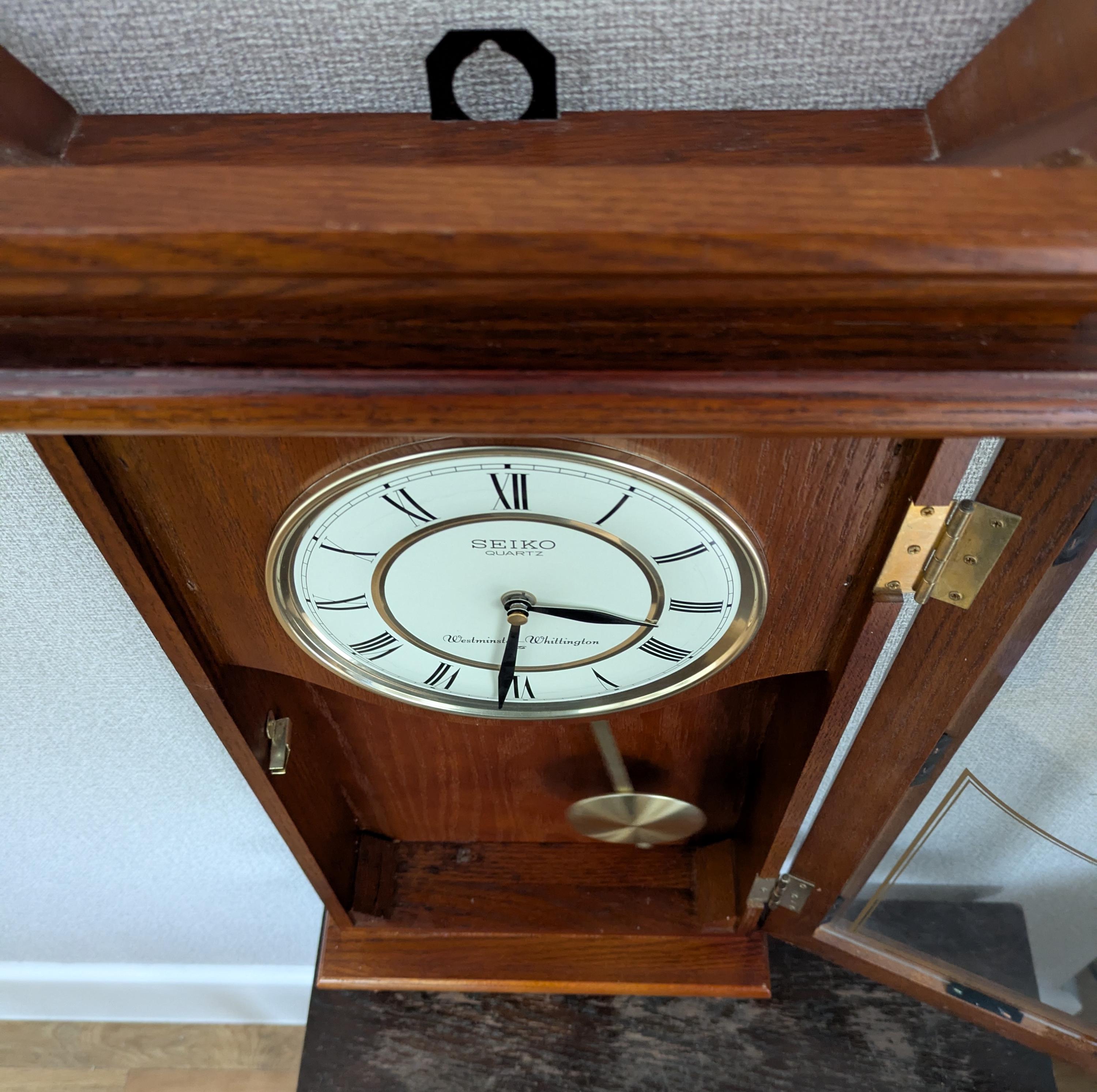Vintage Seiko Quartz Whittington Westminster Chiming Pendulum Wall