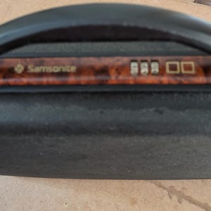 Porte-documents Samsonite noir avec cadenas à combinaison rigide, vintage des années 80, rétro