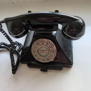 Vintage Retro Astral Black Push Button Telephone. - Etsy Israel