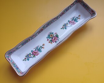 Vintage Bone China Coalport Ming Rose Made England Flower Saucer Serving