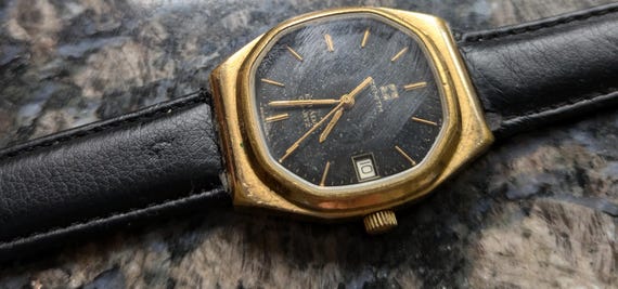 ブラッケンリッチウォッチバンド　ヴィンテージ Vintage 1980s Zenith Quartz Gold Plated Espada Swiss Made