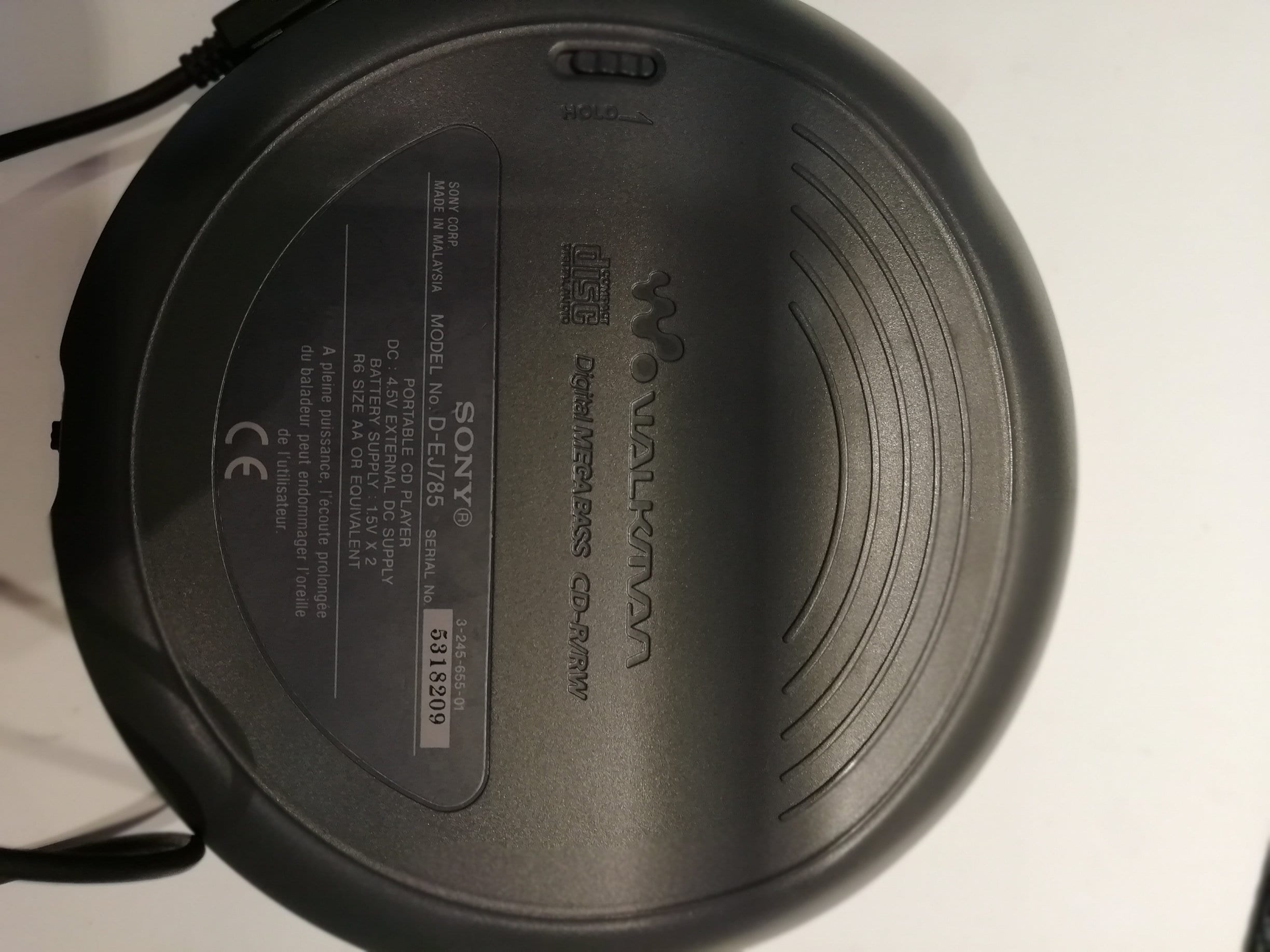 SONY D-EJ785 CD Walkman Discman Personal Stereo Music Compact Disc