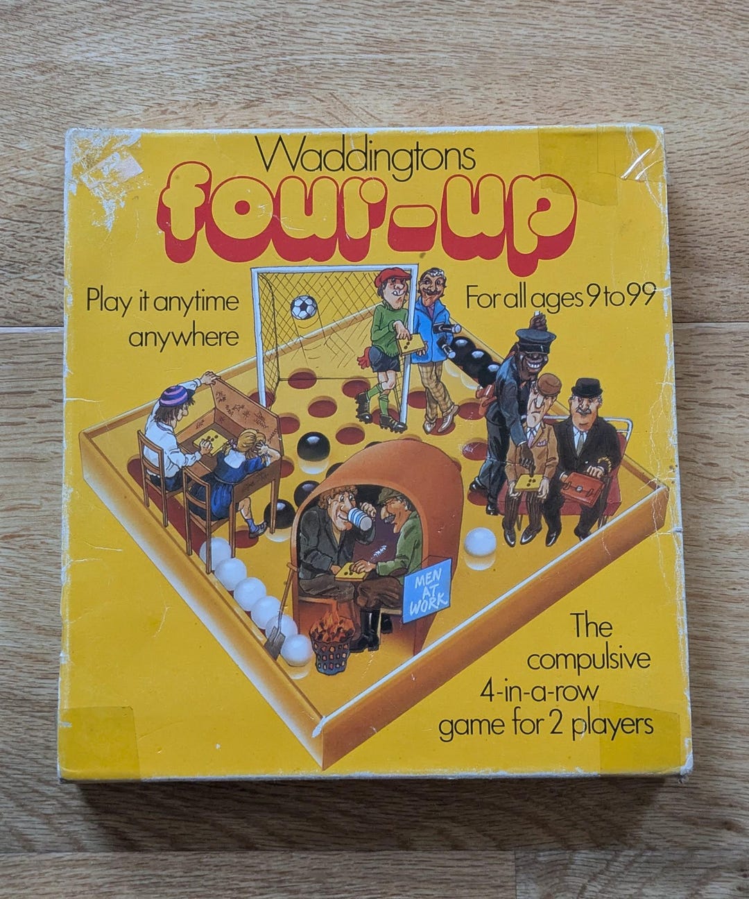 Vintage Waddingtons Four-up 4 in a Row Marble Game Complete With ...