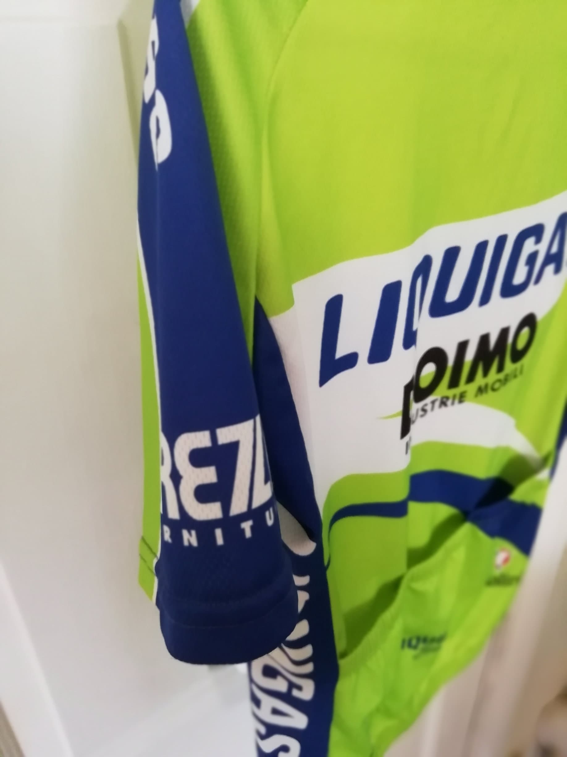 Maillot Cycliste Vintage Liquigas Pata 2001 - Nalini - Taille XL - Noir - Occasion